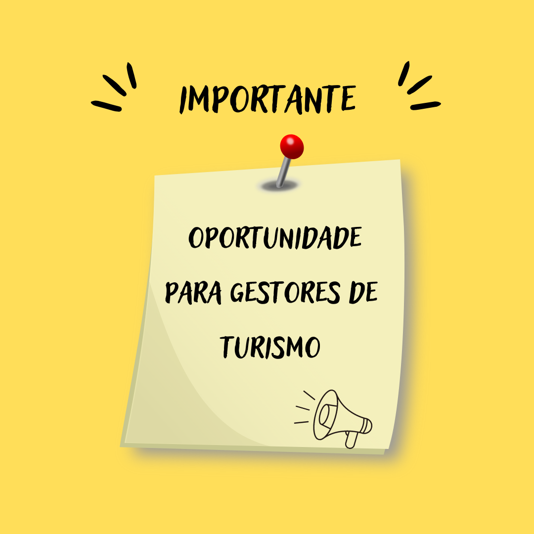 Oportunidade para gestores públicos de turismo