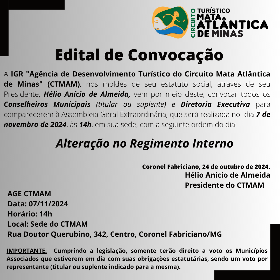 Assembleia Geral – Convocação
