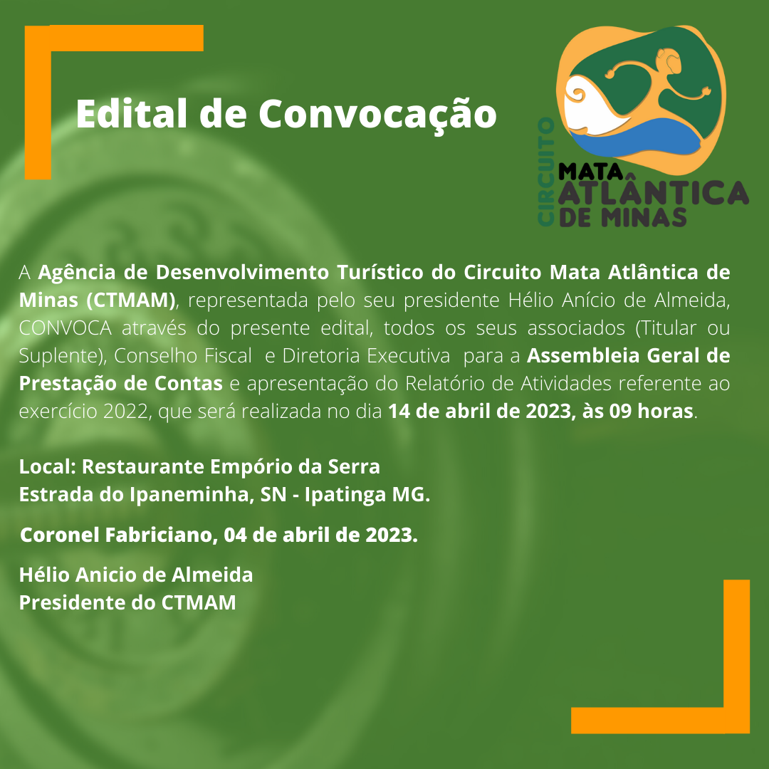 Assembleia Geral do CTMAM – Convocação