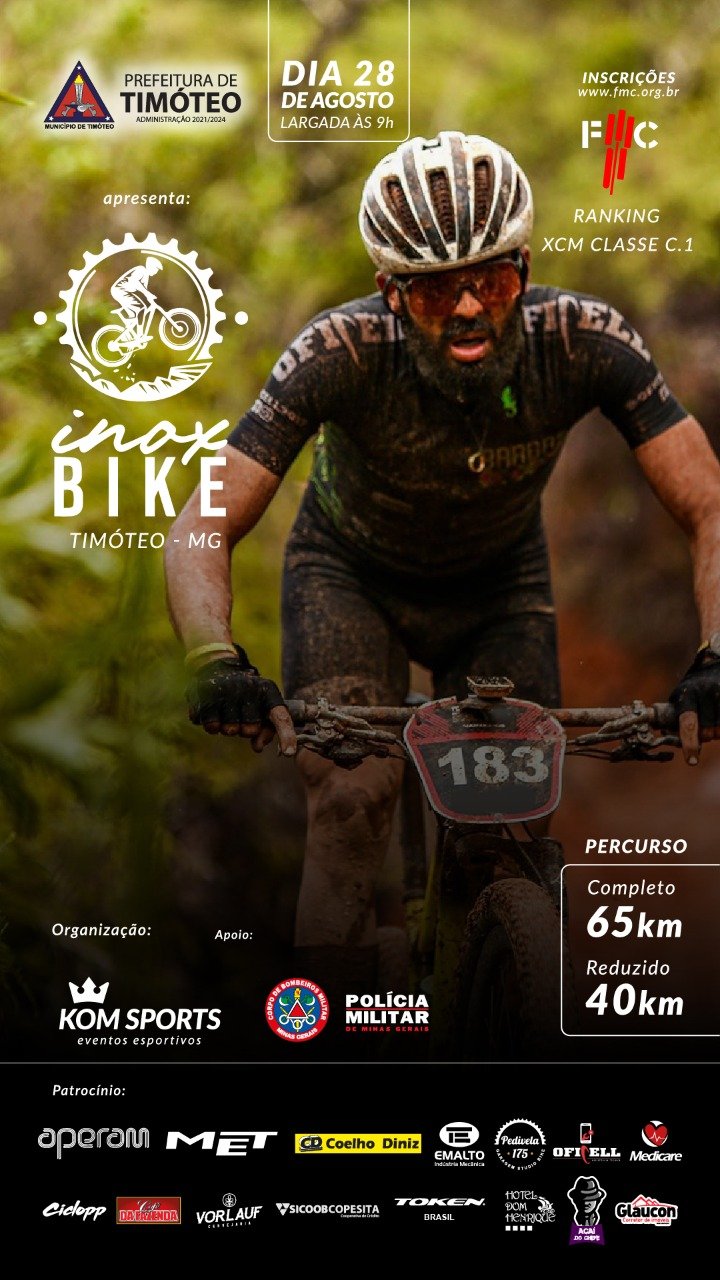 Inox Bike 2022 e Festival de Gastronomia em Timóteo