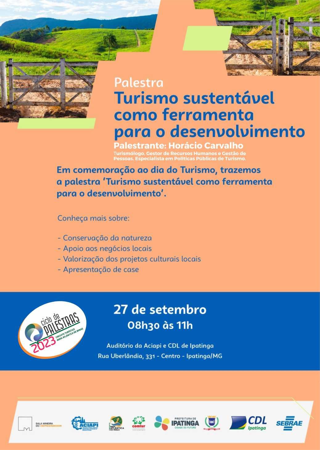 CTMAM promove palestra sobre Turismo em Ipatinga